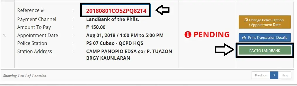 Police Clearance Online Payment