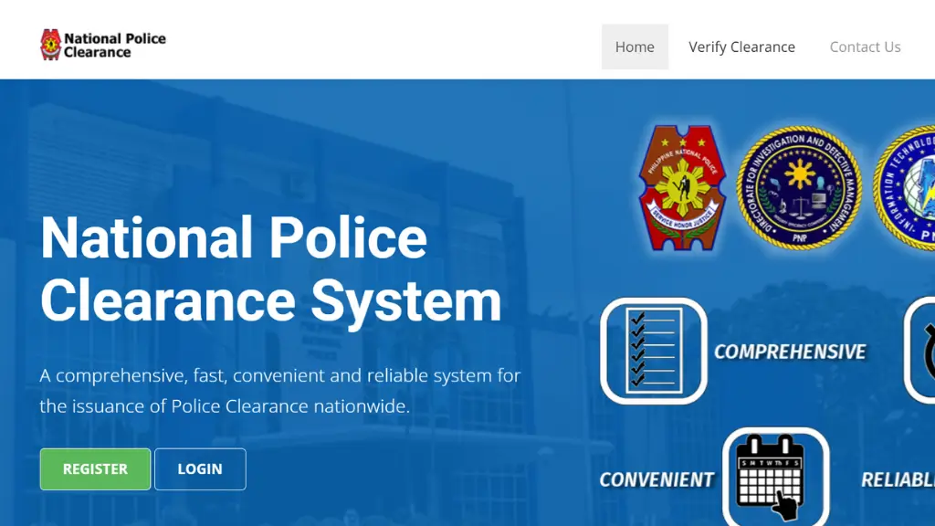 Register on National Police Clearance portal