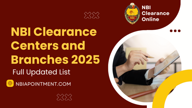 NBI Clearance Centers and Branches