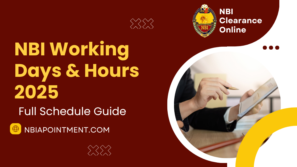 NBI Working Days & Hours 2025
