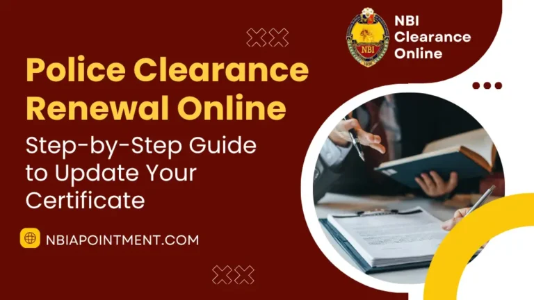 Police Clearance Renewal Online