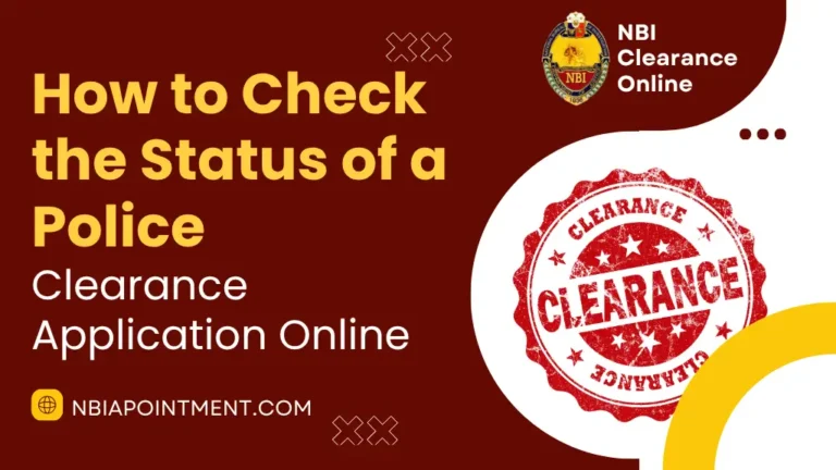 How to Check the Status of a Police Clearance Application Online