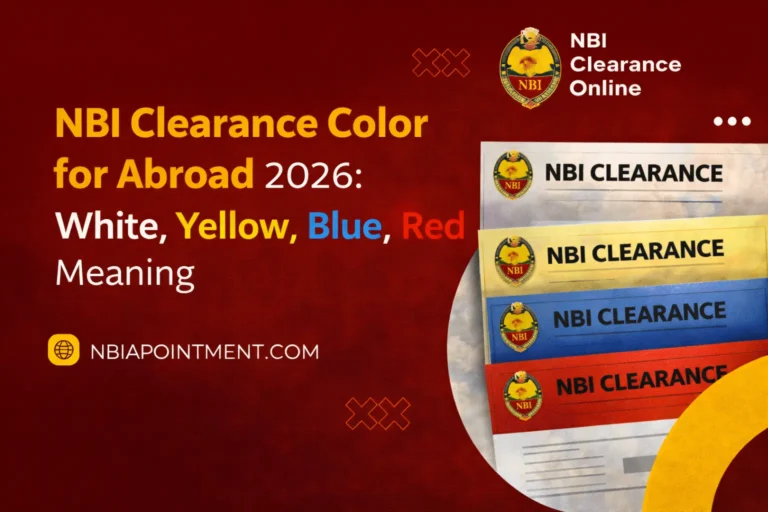 NBI Clearance Color for Abroad 2026