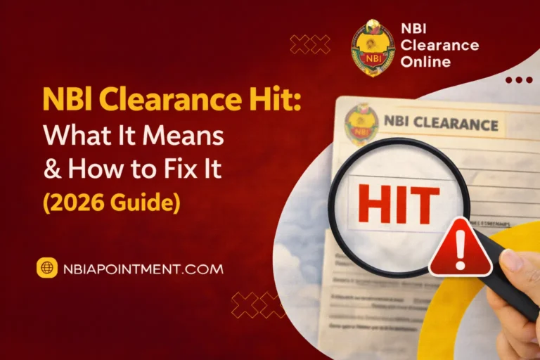 NBI Clearance Hit: What It Means & How to Fix It