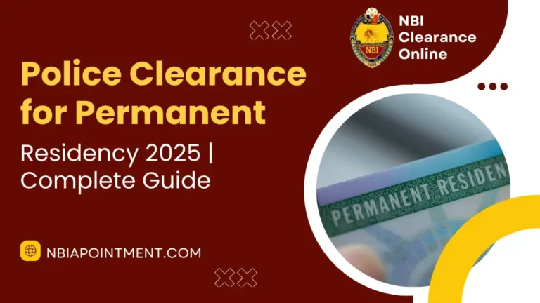 Police Clearance for Permanent Residency