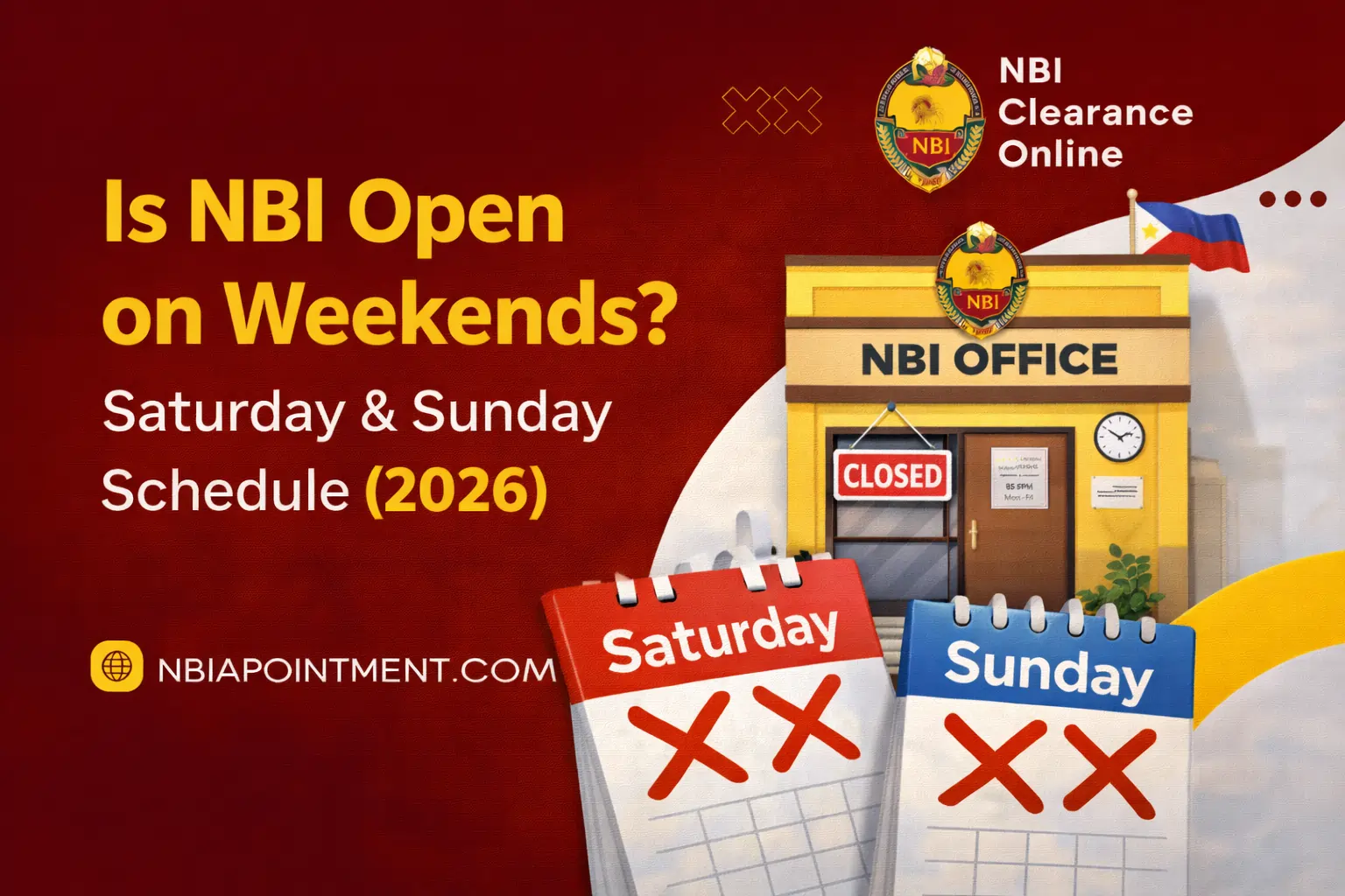 Is NBI Open on Weekends Saturday & Sunday Schedule 2026