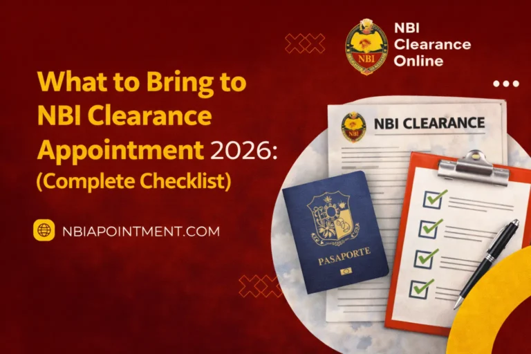 What to Bring to NBI Clearance Appointment